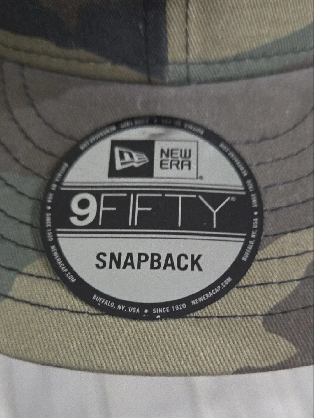 New Era Camouflage 9FIFTY Snapback -yankee Olive & Brown